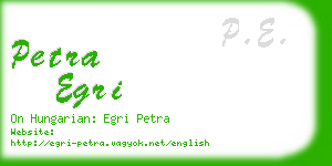 petra egri business card